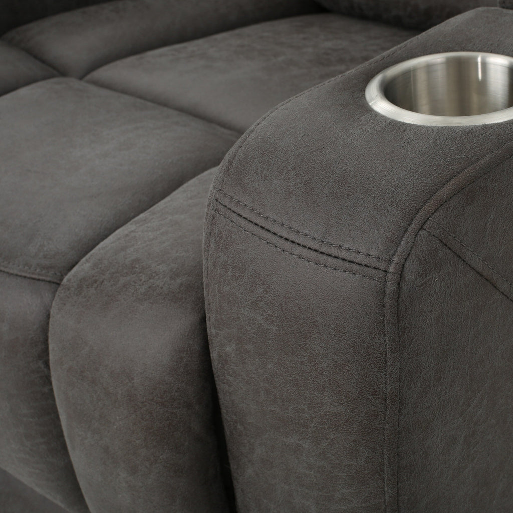 Fauteuil inclinable électrique en microfibre Emersyn par Christopher Knight Home