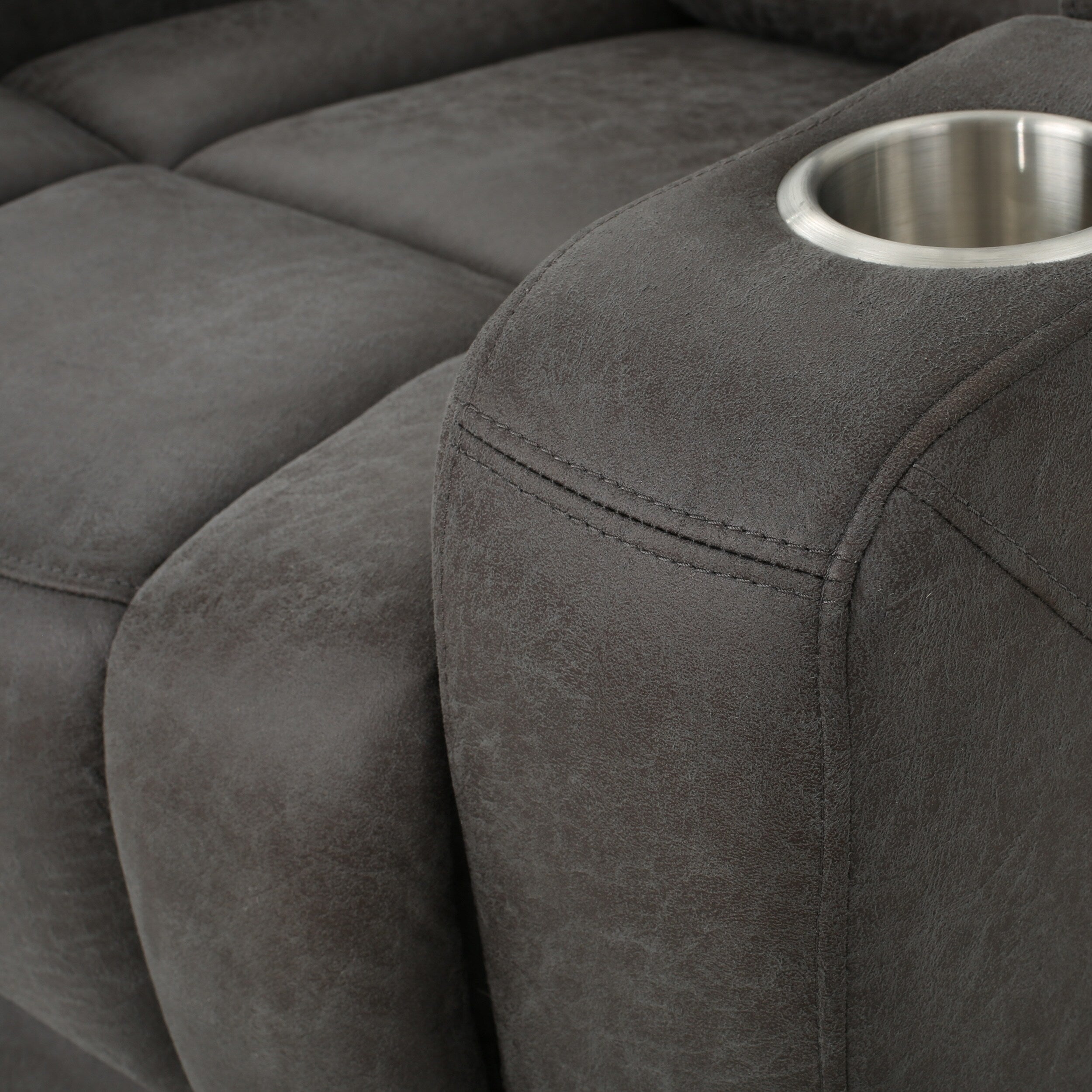 Fauteuil inclinable électrique en microfibre Emersyn par Christopher Knight Home
