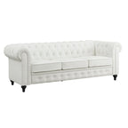Canapé Chesterfield Élégance, Confort luxueux pour salons cosy, Canapé moderne du milieu du siècle, Élégance, Canapé 3 places