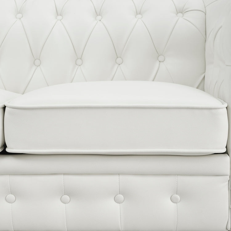 Canapé Chesterfield Élégance, Confort luxueux pour salons cosy, Canapé moderne du milieu du siècle, Élégance, Canapé 3 places