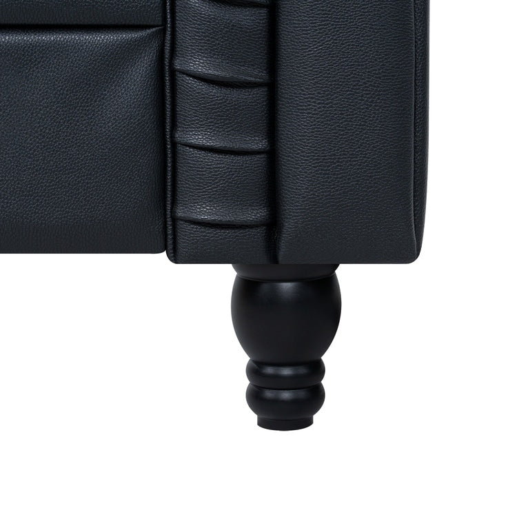 Canapé Chesterfield Élégance, Confort luxueux pour salons cosy, Canapé moderne du milieu du siècle, Élégance, Canapé 3 places