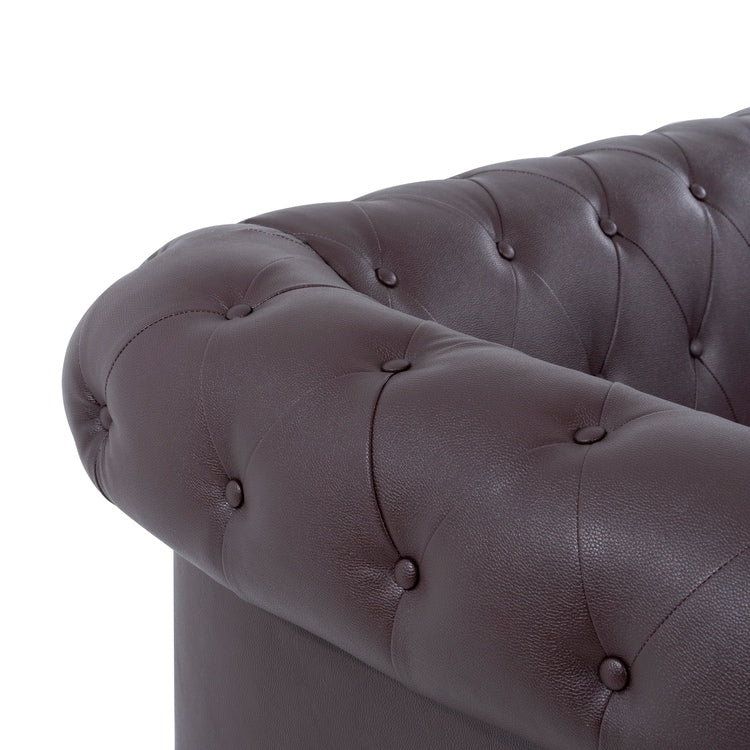 Canapé Chesterfield Élégance, Confort luxueux pour salons cosy, Canapé moderne du milieu du siècle, Élégance, Canapé 3 places