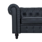 Canapé Chesterfield Élégance, Confort luxueux pour salons cosy, Canapé moderne du milieu du siècle, Élégance, Canapé 3 places
