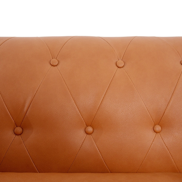 Canapé Chesterfield Élégance, Confort luxueux pour salons cosy, Canapé moderne du milieu du siècle, Élégance, Canapé 3 places