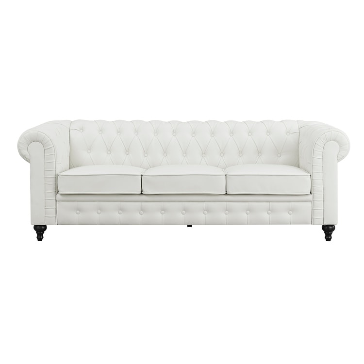 Canapé Chesterfield Élégance, Confort luxueux pour salons cosy, Canapé moderne du milieu du siècle, Élégance, Canapé 3 places