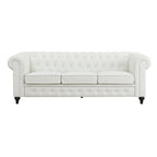 Canapé Chesterfield Élégance, Confort luxueux pour salons cosy, Canapé moderne du milieu du siècle, Élégance, Canapé 3 places