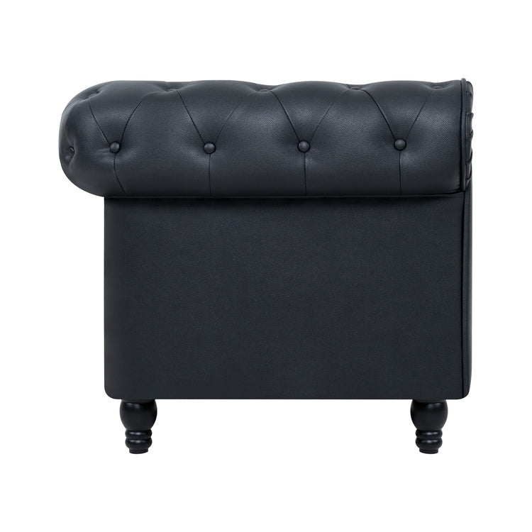 Canapé Chesterfield Élégance, Confort luxueux pour salons cosy, Canapé moderne du milieu du siècle, Élégance, Canapé 3 places