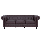 Canapé Chesterfield Élégance, Confort luxueux pour salons cosy, Canapé moderne du milieu du siècle, Élégance, Canapé 3 places
