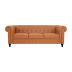 Canapé Chesterfield Élégance, Confort luxueux pour salons cosy, Canapé moderne du milieu du siècle, Élégance, Canapé 3 places