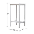 Ensemble de salle à manger avec table de bar et chaises en bois Emilio