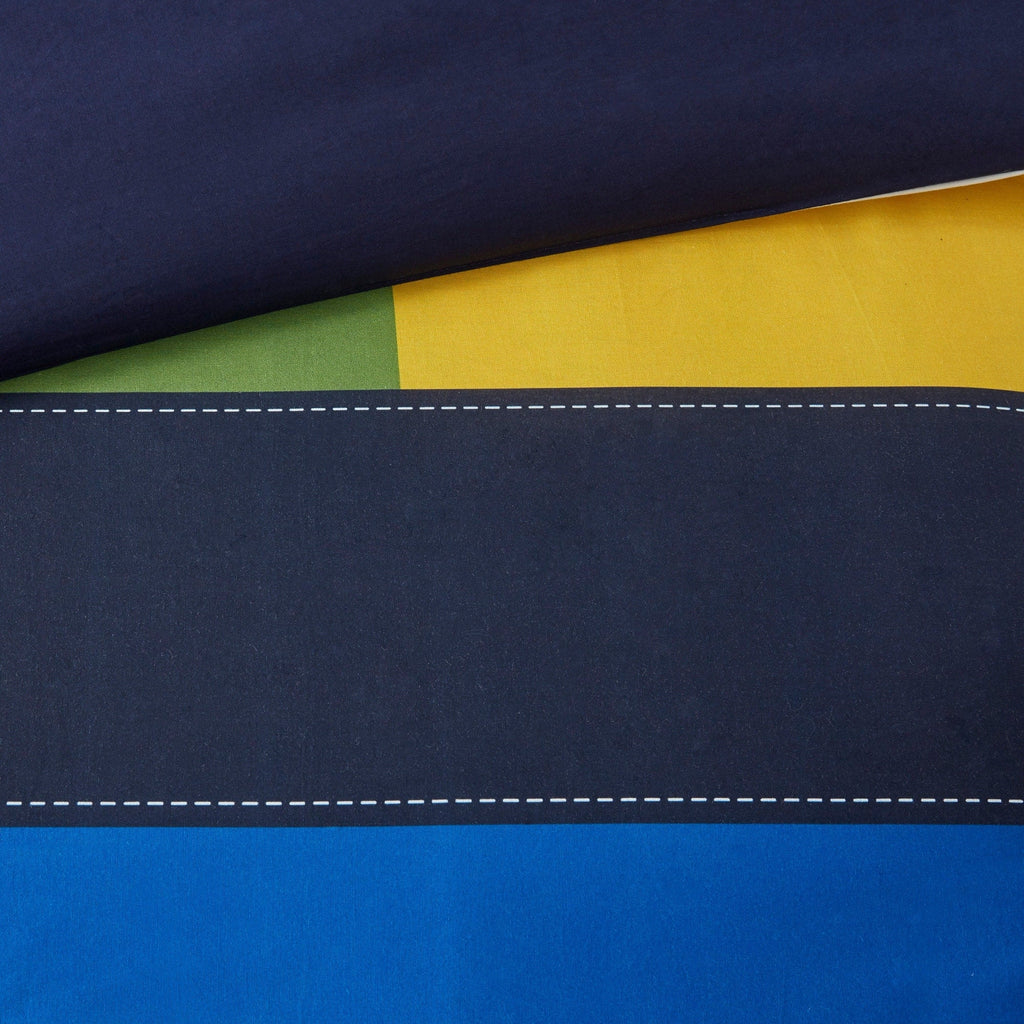 Parure de couette imprimée à rayures Emmett par Intelligent Design Kids