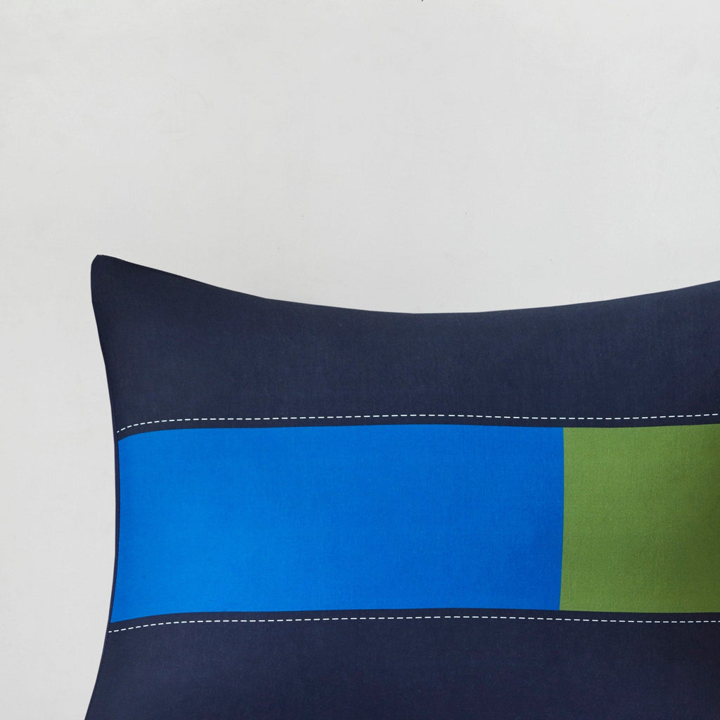 Parure de couette imprimée à rayures Emmett par Intelligent Design Kids