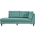 Chaise longue rembourrée en tissu Carson Carrington Humlebaek Empress