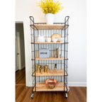 Boîte à pain en métal émaillé avec message sur le pain