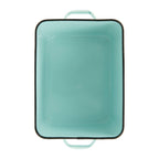 Boîte à pain en métal émaillé avec message sur le pain