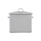 Boîte à pain en métal émaillé avec message sur le pain