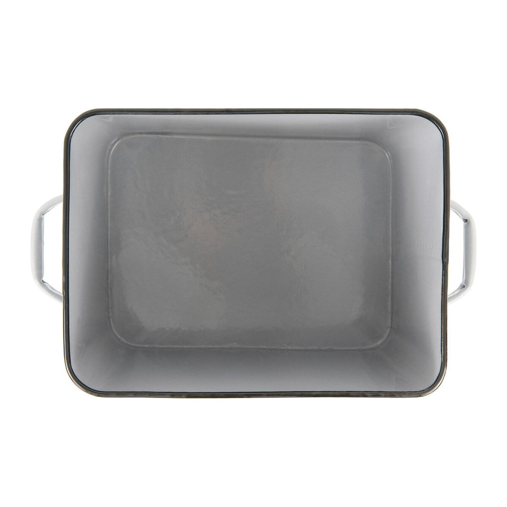 Boîte à pain en métal émaillé avec message sur le pain