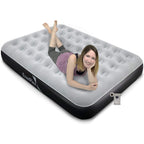 Matelas pneumatique de camping EnerPlex Never-Leak avec pompe - Queen