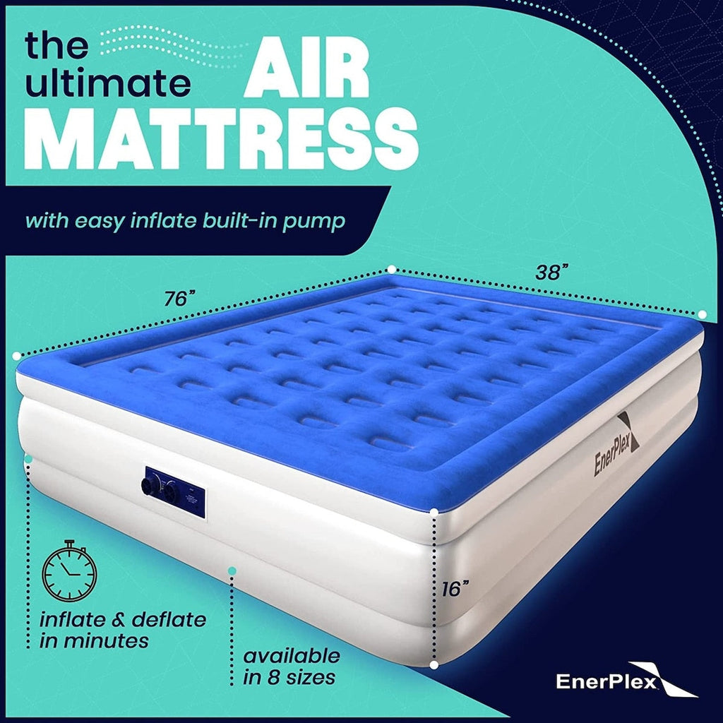 Matelas pneumatique EnerPlex Premium à double pompe - Taille Queen