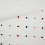 Parure de couette Ensley en coton jacquard à pompons par Intelligent Design Kids