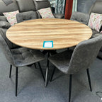 Table ronde Epsom 1.2 et 4 chaises