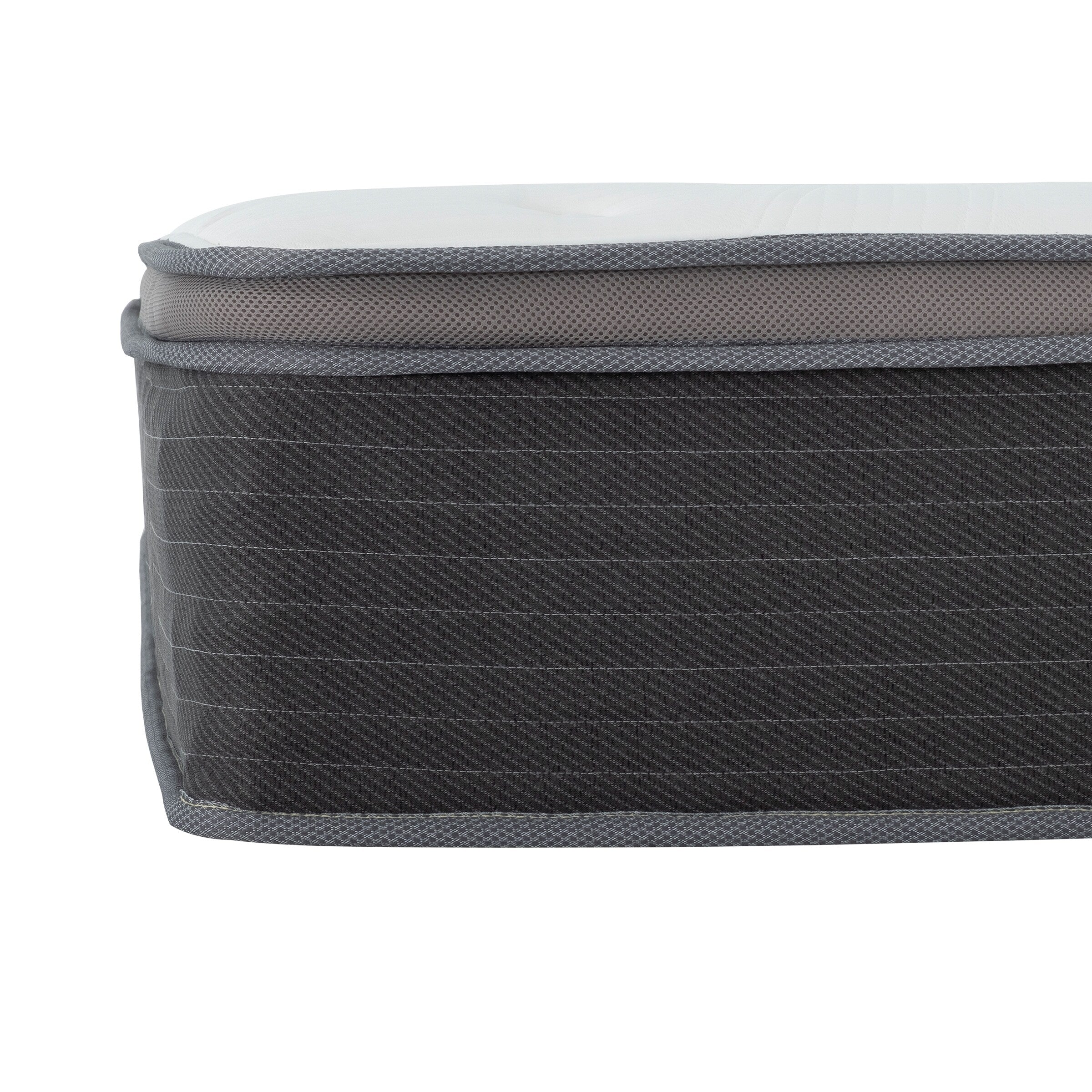 Matelas hybride Equilibria 12 po en mousse à mémoire de forme et ressorts ensachés, à plateau-coussin Euro, dans une boîte