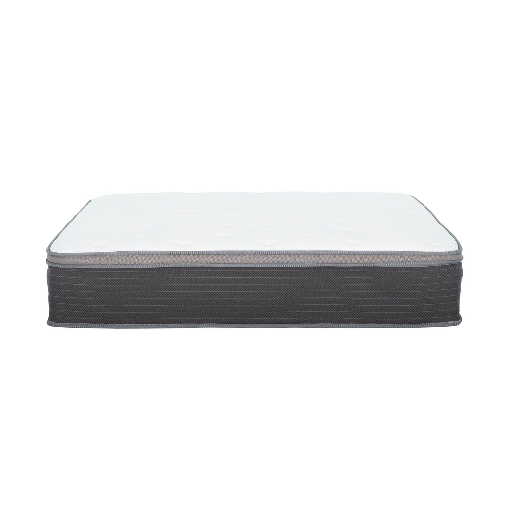 Matelas hybride Equilibria 12 po en mousse à mémoire de forme et ressorts ensachés, à plateau-coussin Euro, dans une boîte
