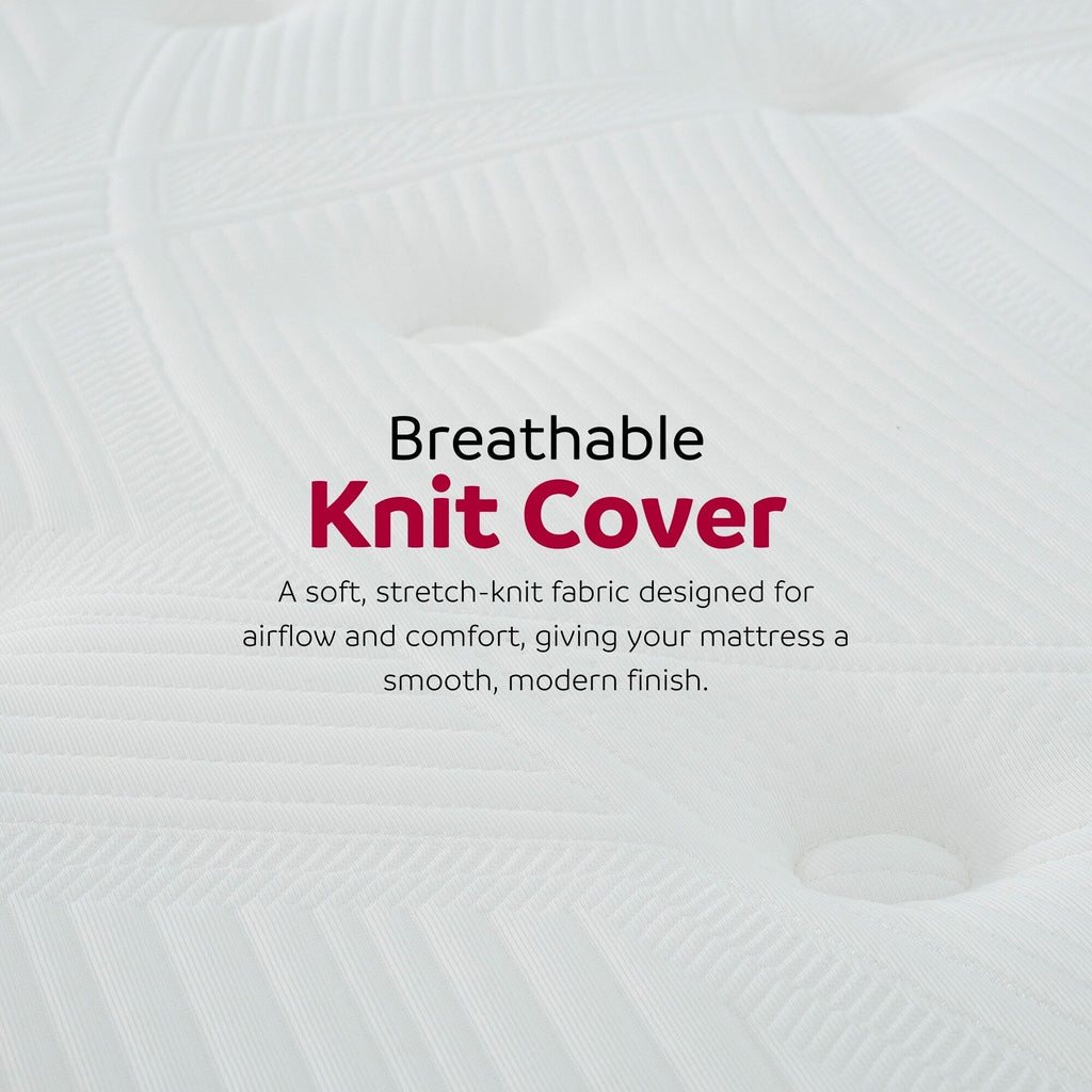 Matelas hybride Equilibria 12 po en mousse à mémoire de forme et ressorts ensachés, à plateau-coussin Euro, dans une boîte