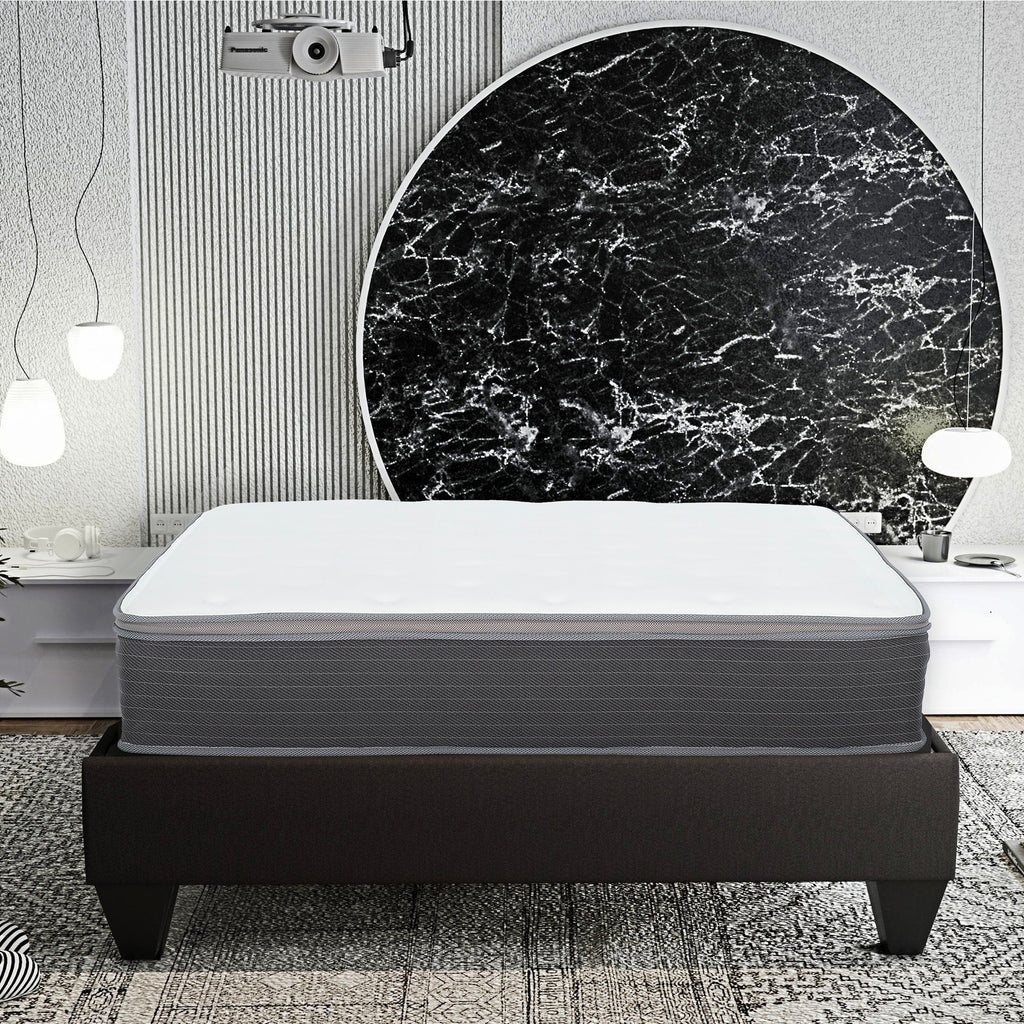 Matelas hybride Equilibria 8 po en mousse à mémoire de forme et ressorts ensachés