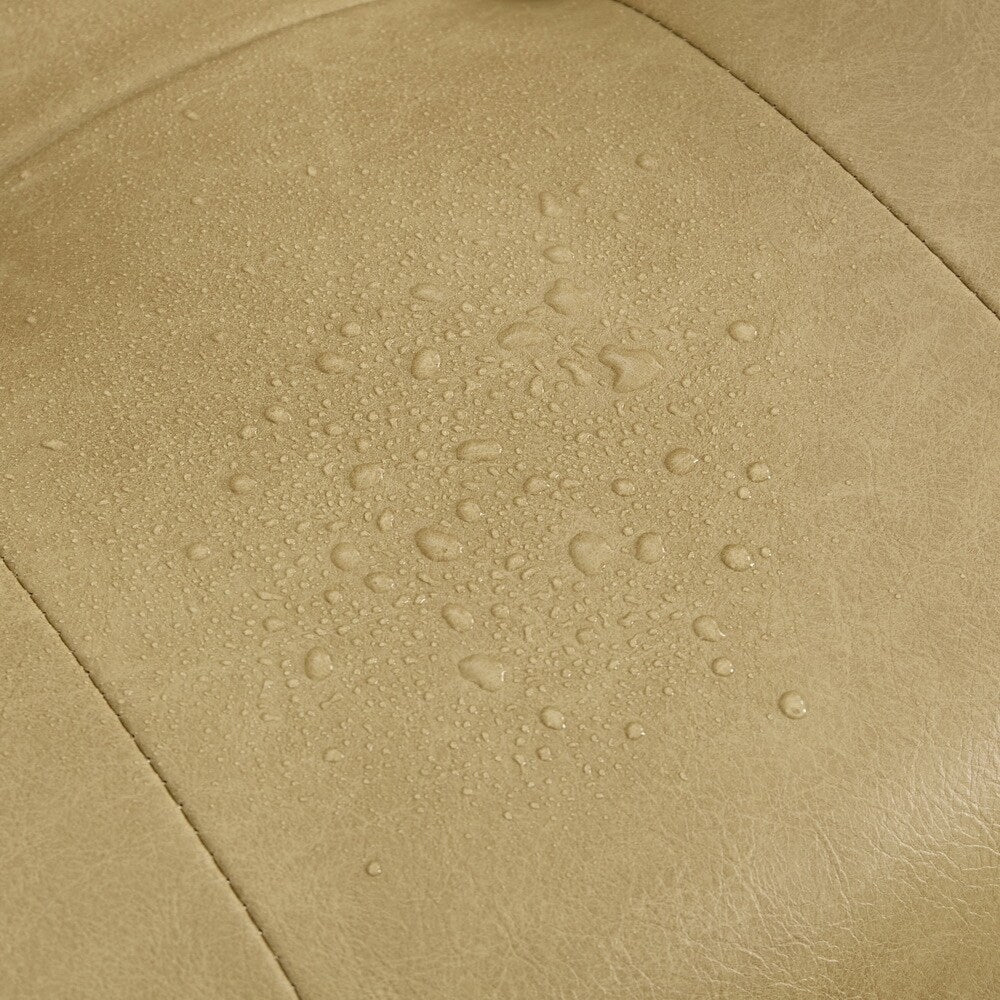 Fauteuil inclinable électrique ergonomique en cuir synthétique avec appui-tête et repose-pieds électriques et port de chargement USB