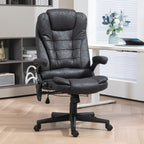 Fauteuil de bureau ergonomique chauffant et massant, inclinable, dossier haut, avec vibrations à 6 points et hauteur réglable