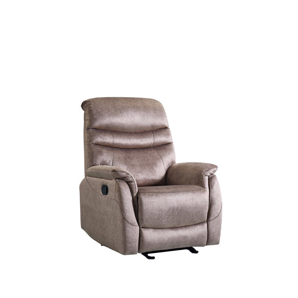 Fauteuil à bascule manuel ergonomique, fauteuil inclinable réglable moderne, dossier haut, canapé simple, siège rembourré