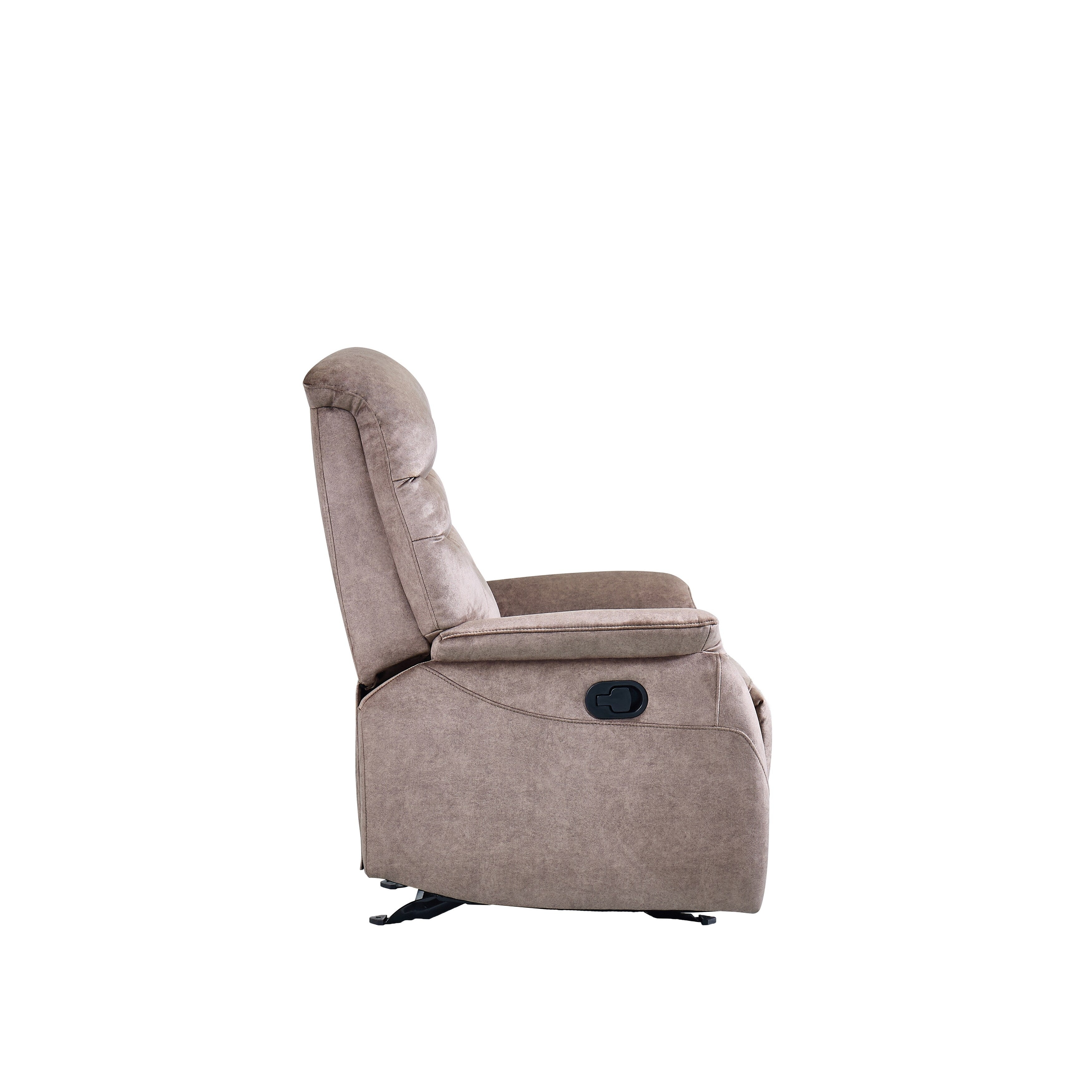 Fauteuil à bascule manuel ergonomique, fauteuil inclinable réglable moderne, dossier haut, canapé simple, siège rembourré