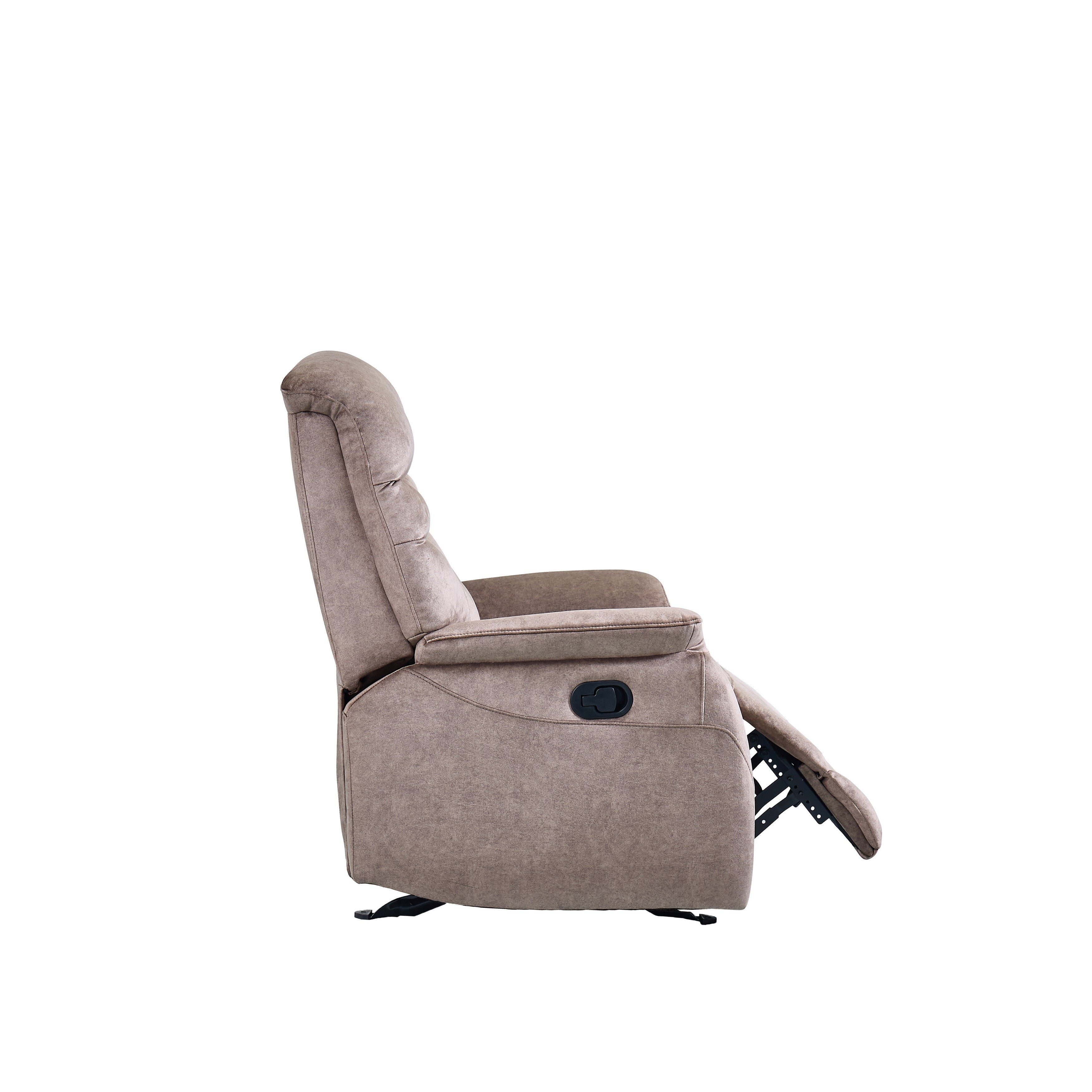 Fauteuil à bascule manuel ergonomique, fauteuil inclinable réglable moderne, dossier haut, canapé simple, siège rembourré