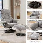 Fauteuil inclinable ergonomique avec pouf