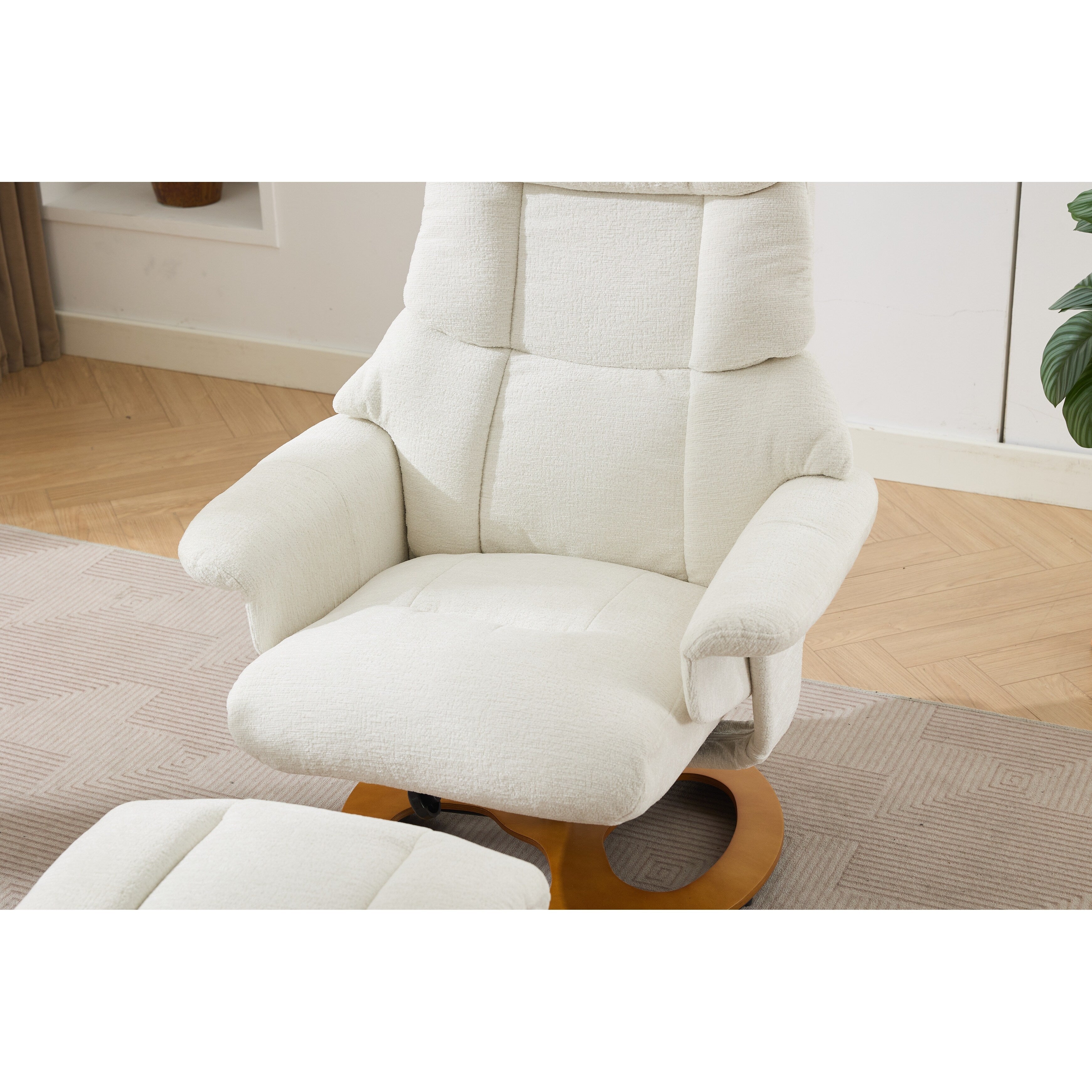 Fauteuil inclinable ergonomique avec pouf