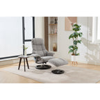 Fauteuil inclinable ergonomique avec pouf