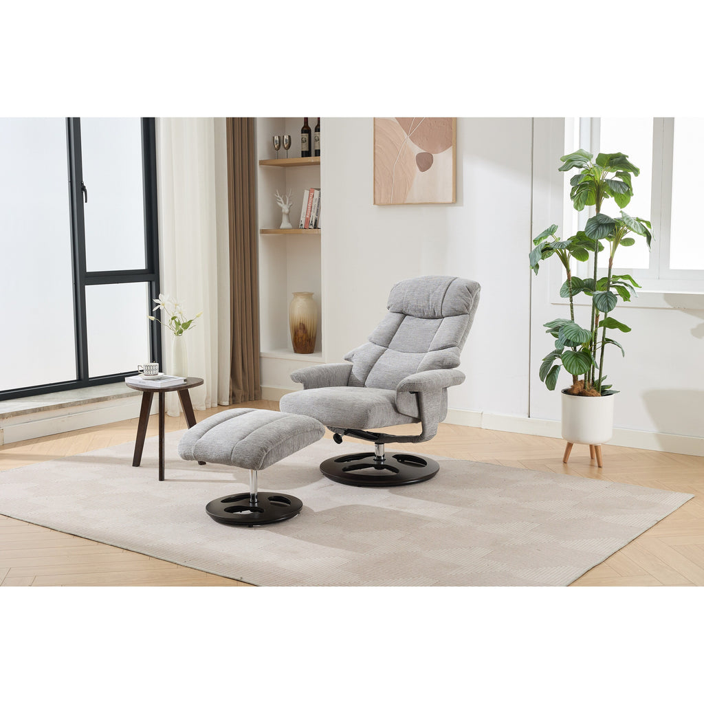 Fauteuil inclinable ergonomique avec pouf