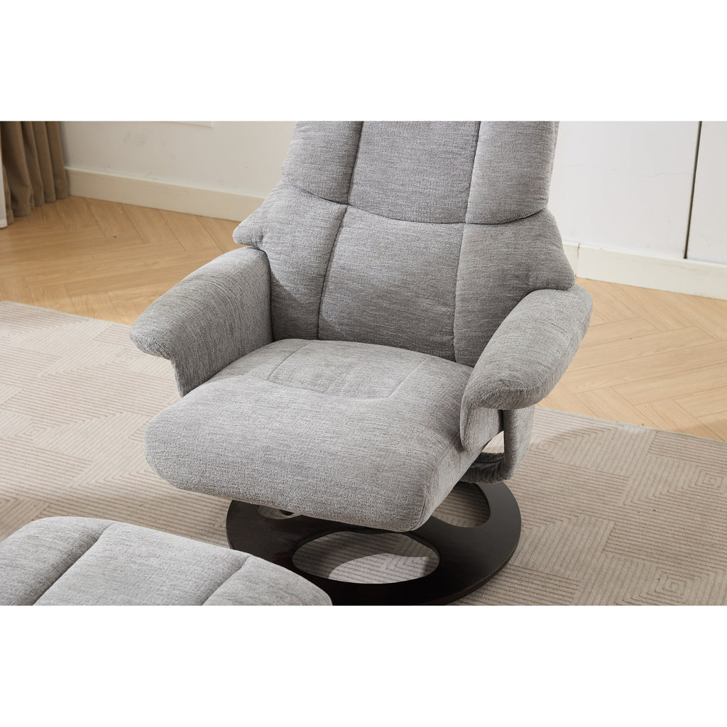 Fauteuil inclinable ergonomique avec pouf