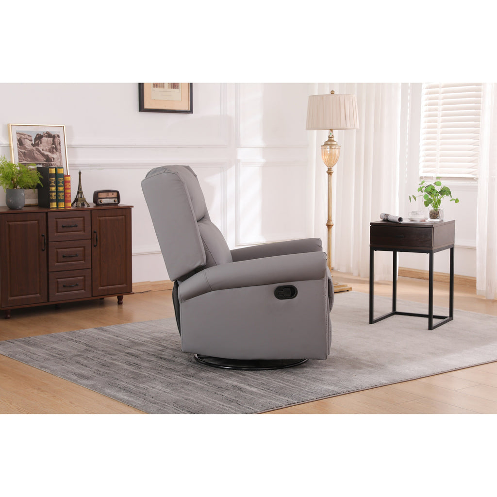 Fauteuil inclinable pivotant ergonomique avec port USB-C et coussin lombaire