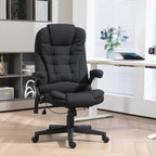 Fauteuil de bureau ergonomique à vibrations et massage, dossier réglable, inclinable, avec 6 points de massage et chauffage lombaire