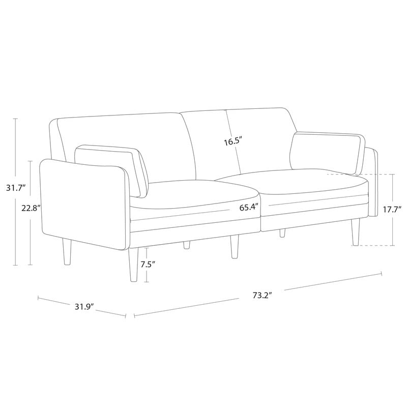 Tissu pour canapé Erin Mid-Century Modern