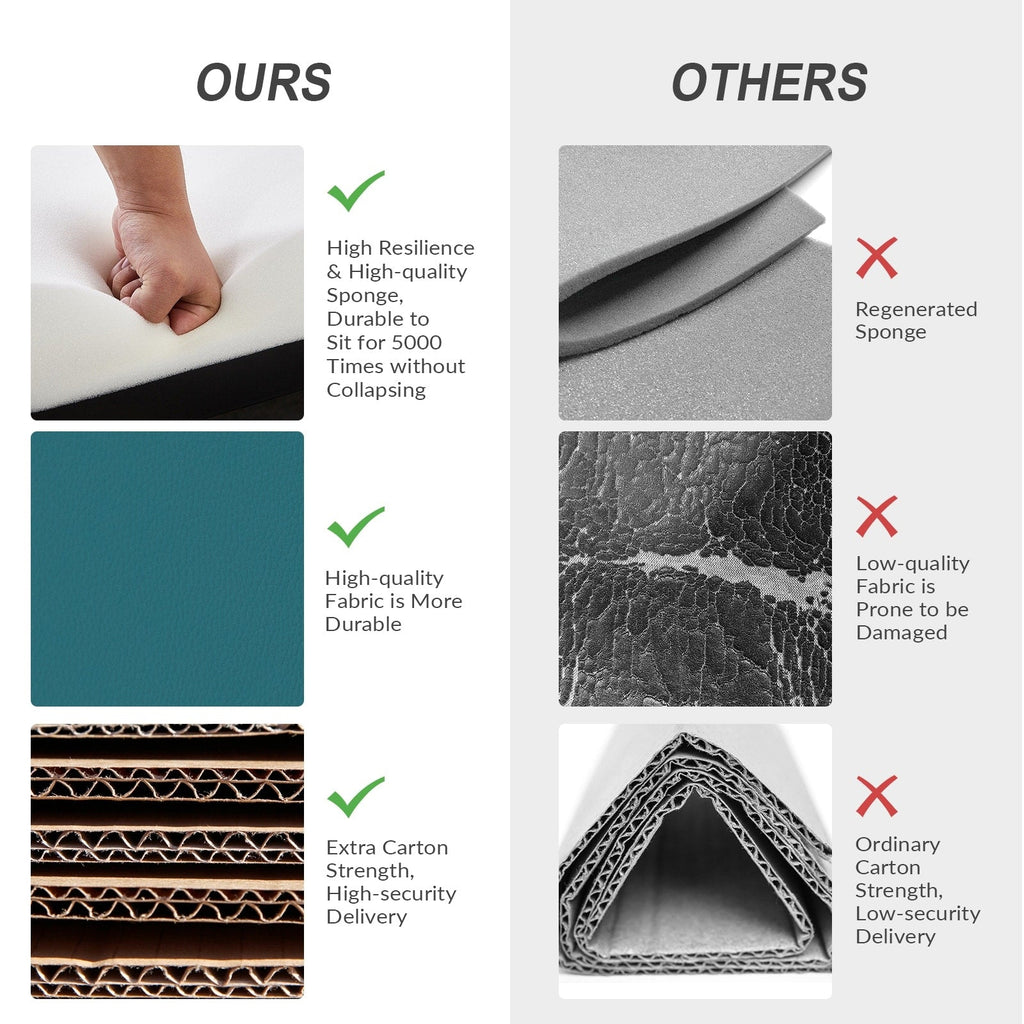 Fauteuil inclinable pivotant manuel Esteban en similicuir moderne avec dossier à oreilles, lot de 2