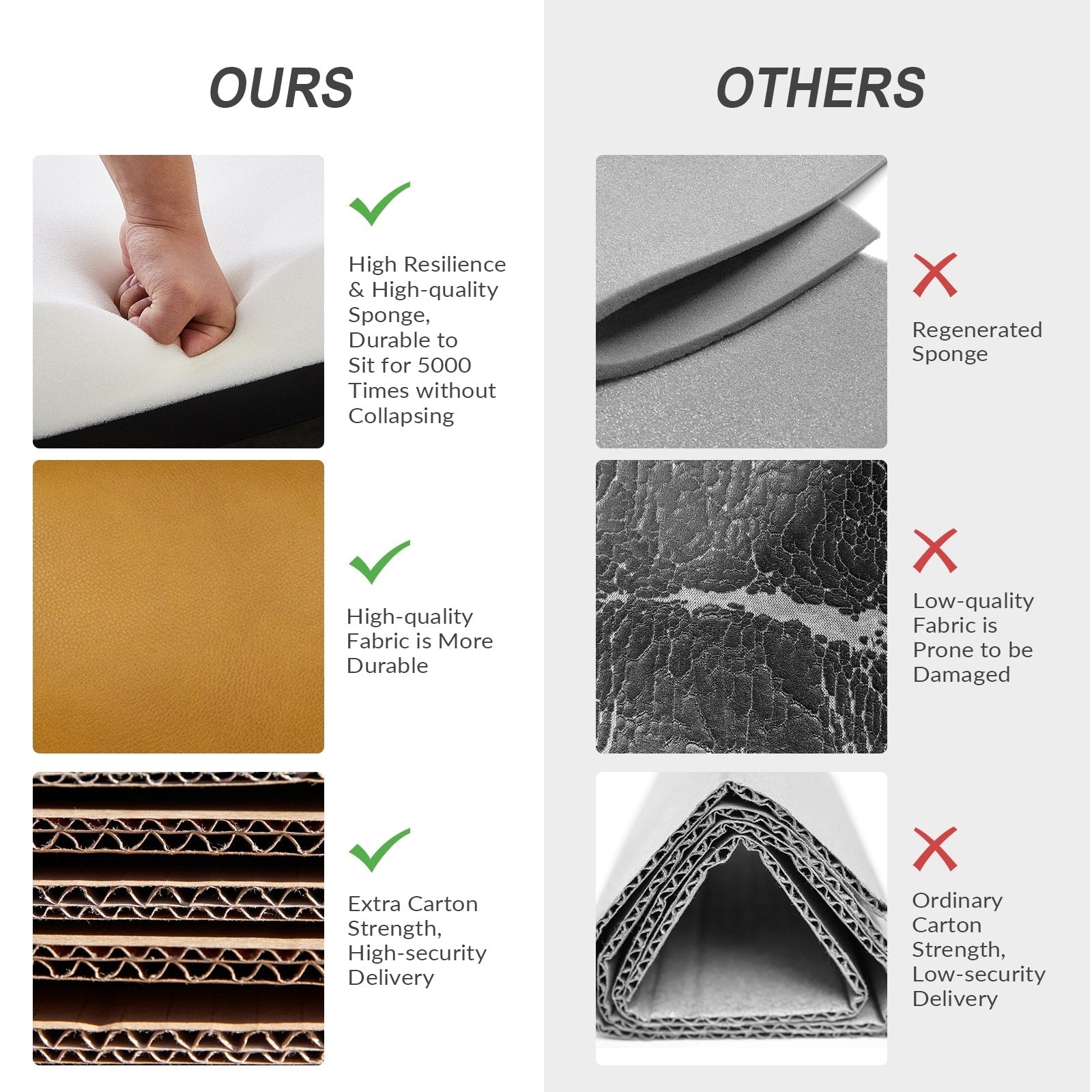 Fauteuil inclinable pivotant manuel en similicuir moderne Esteban avec dossier à oreilles