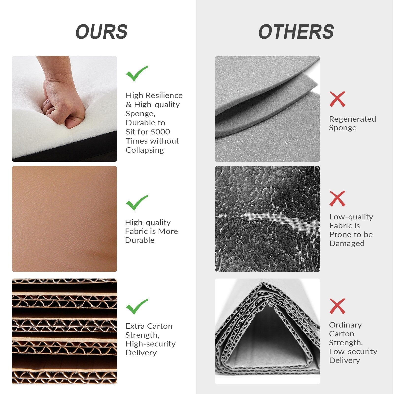 Fauteuil inclinable pivotant manuel en similicuir moderne Esteban avec dossier à oreilles