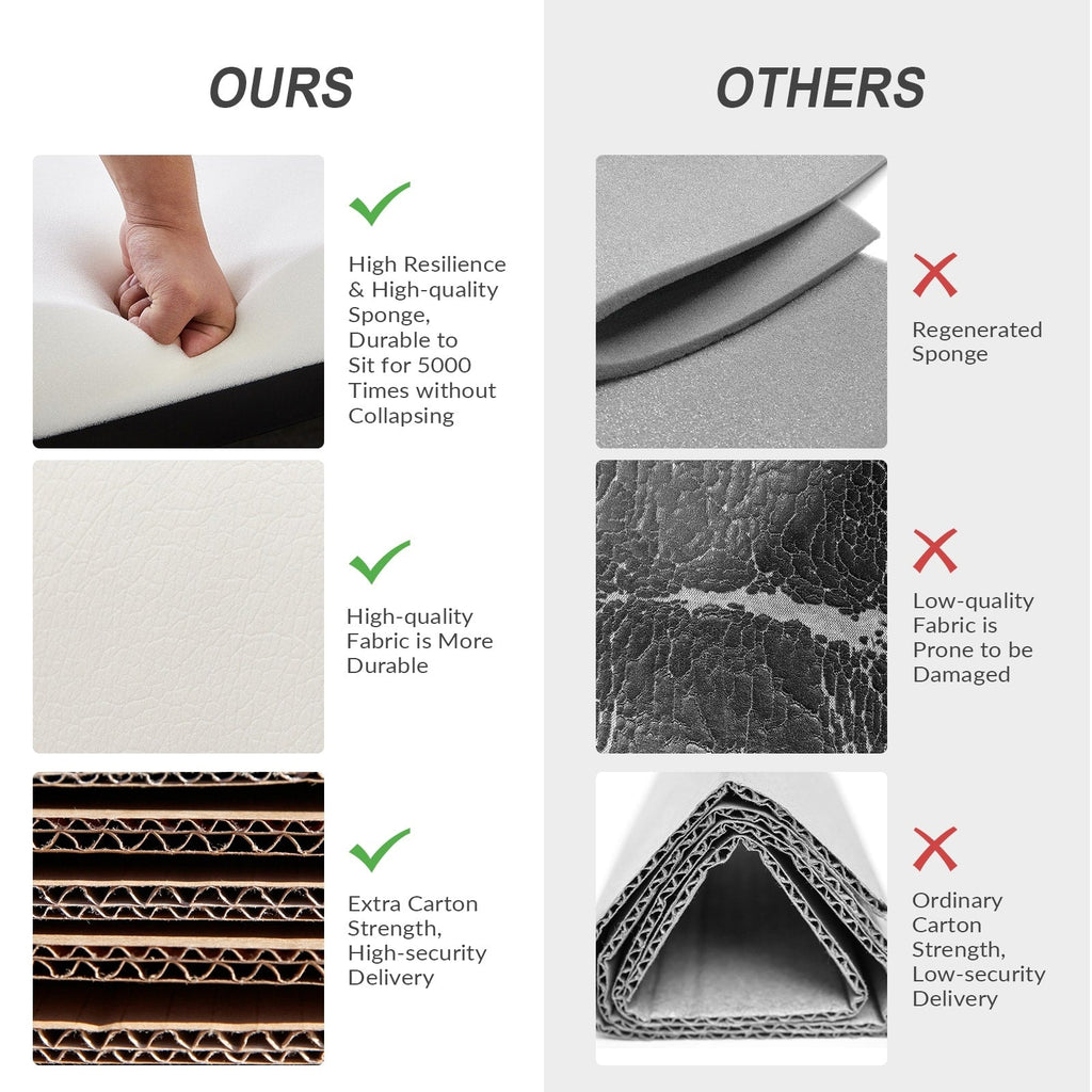 Fauteuil inclinable pivotant manuel en similicuir moderne Esteban avec dossier à oreilles