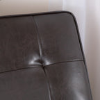 Fauteuil inclinable capitonné en cuir reconstitué Ethan par Christopher Knight Home