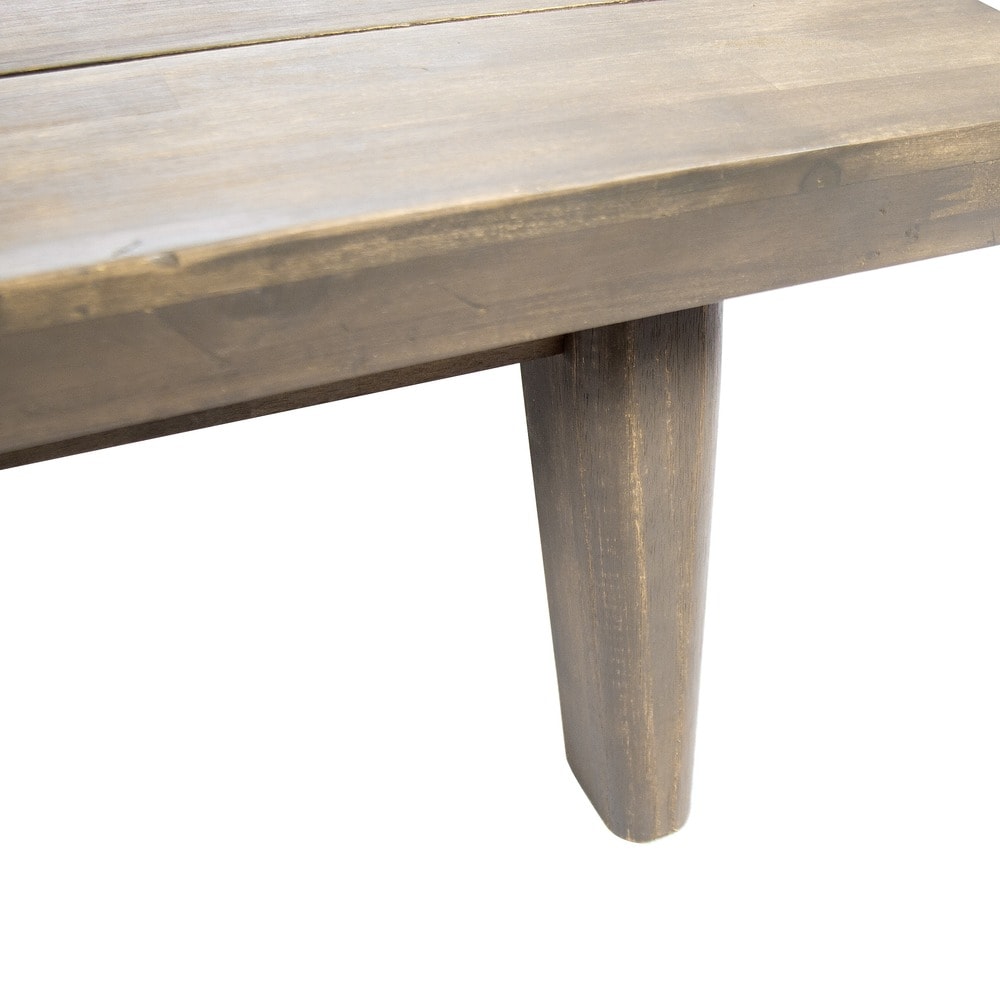 Canapé minimaliste en bois et tissu Eulah de Christopher Knight Home, côté gauche