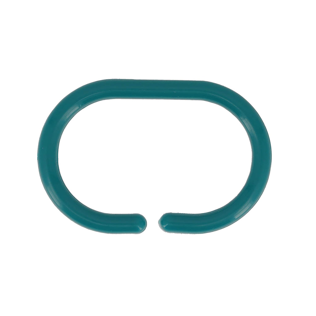 Anneaux de rideau de douche Evidco avec crochets en plastique (lot de 12)