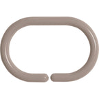 Anneaux de rideau de douche Evidco avec crochets en plastique (lot de 12)